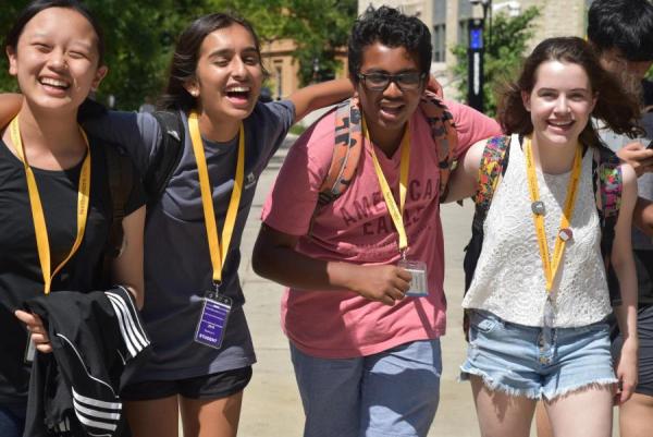 CTD students on Northwestern campus